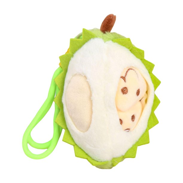 Llavero de peluche de durian, adorno para bolso, lindo, creativo, compacto, ideal para fiestas, cómodo Verde