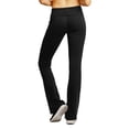 thumbnail image 4 of Women's Boot Cut Flare Yoga Pants Wide Waistband Comfortable Stretch Cotton, 4 of 5
