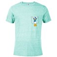 thumbnail image 1 of Disney Mickey & Friends Donald Duck Small Pocket - Short Sleeve Blended T-Shirt for Adults - Customized-Celadon Snow Heather, 1 of 5