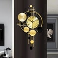 thumbnail image 5 of 45cm/17.7-InchA Large Modern Minimalist Metal And Iron Creative Wall Clock for Dining Rooms And Offices, Serving As Wall Decor, Crafts, Home Decoration, And Suitable for Christmas, Halloween, And New, 5 of 10