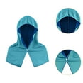 thumbnail image 6 of lacooooppia Cooling Hooded Towel, Ice Towel, Quick - for Hot Weather, Cooling Neck Wrap, Sun Protection for Summer, Cycling, Fitness Studi Blue, 6 of 8