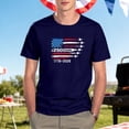 thumbnail image 2 of WEIWEN Mens 4th of July Tshirts Big and Tall American Flag Patriotic T Shirts for Man 250 Anniversary USA Shirt Air Force 250 Years 1776-2026 Oversized Tops Men's T-Shirts Navy, M, 2 of 5