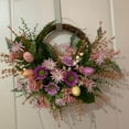 thumbnail image 3 of pitrice Easter Wreath Garland Colored Eggs Indoor Outdoor Spring Wreath Circle, 3 of 9