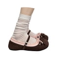 thumbnail image 3 of oqasdz Womens Casual Shoes Two Tone Bow Knot Slip On Buckle Snap Ballet Shoes Fashion Comfortable Everyday Loafers for Daily Wear Outdoor Summer, 3 of 7