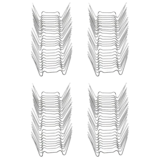 100 Pcs Pinces pour Verre de Serre, Pinces W en Acier Inoxydable pour Serre, Pinces de Fixation pour Vitrage de Jardin, Pinces à Ressort W Pinces pour Vitrage de Serre Pinces de Fenêtre pour Serre
