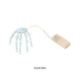 thumbnail image 3 of Gallickan Halloween LED Light String, Skeleton Hand Ghost Claw Decor, Purple Glow Lights for Indoor Party, Battery Operated Atmosphere String, 2 Meter 20 Lights, White, 3 of 6