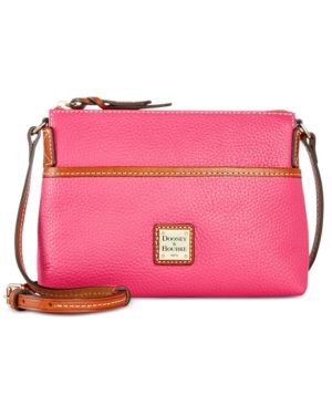 dooney & bourke pebble grain ginger pouchette shoulder bag