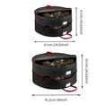 thumbnail image 2 of Wreath Storage Container， Stacking Christmas Wreath Storage Bags With Zipper And Handles Holiday Wreaths Storage Holder Meat Aging Fridge Reusable Bread Bags Silicone Silicone Mats Large Size Pizza, 2 of 3