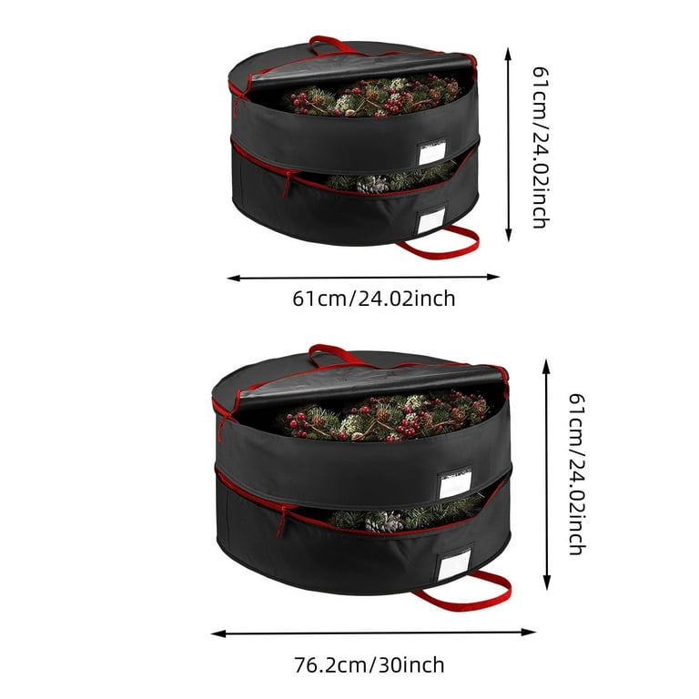 LARUYEKO Wreath Storage Container, Stacking Christmas Wreath