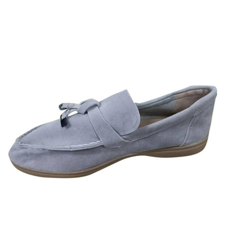 

Vedolay Women Casual Shoes Fashionable Women Shoes Large Flat Sole Lefu Shoes Single Shoes Small Business Casual Shoes For Women(Beige 7.50)