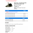 thumbnail image 2 of Water Pump - Compatible with 2003 - 2006 Chevy Express 3500 2004 2005, 2 of 2