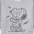 thumbnail image 3 of Peanuts - Snoopy Mummy And Bats - Men's Crew Neck Fleece Pullover, 3 of 6