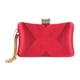 thumbnail image 1 of Bolso de noche para mujer jinwen bolso de hombro cartera teléfono llaves espejo bolso de mano Rojo, 1 of 8