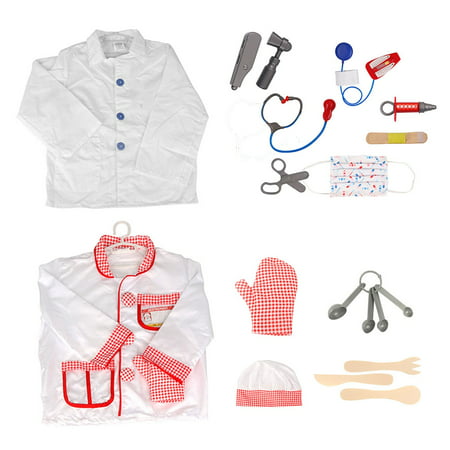 TopTie Chef Costume Doctor Role Play Costumes Kids Cosplay Party Costume