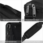 Matein Messenger Bag for Men, 15.6'' Water-Resistant Laptop Briefcase Bag with Shoulder Strap, Black