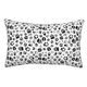 thumbnail image 1 of Fotbe Black Footprints Funda de Almohada Decorativa Estilo Occidental, Lujo en Algodón, Fundas para Almohadas King, Cojín Estampado para Decoración del Hogar-14"x20", 1 of 6