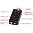 thumbnail image 4 of MGFED USB 2.0 External Virtual 7.1 Channel Stereo Sound Card, 4 of 6