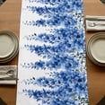 thumbnail image 5 of Blue Eucalyptus Leaves 90 Inch Table Runner, Spring Botanical Summer Farmhouse Dresser Scarf Cotton & Linen Tablerunner for Dining/Kitchen Island/Holiday Party Décor 13" x 90", 5 of 9