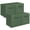 Dark Green, variant on StorageWorks Storage Cubes, 13-inch Leather Bins with Handle, Cube Organizer Baskets for Shelves and Closet, Collapsible Storage Bins, 4-Pack, White