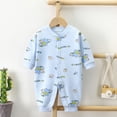 thumbnail image 2 of Baby Pajamas Baby Sleepers for Newborn 0-3 3-6 6-9 Months Boys Girl Clothes Footed PJs Newborn Newborn Crawling Suits Blue, 2 of 5