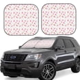 thumbnail image 2 of Daiia Tulips Flowers 2PCS Car Windshield Sun Shade, Foldable Sun Shield for Car Front Window, Auto Sun Blocker Visor Protector Universal for Truck SUV Pickup-Medium, 2 of 7