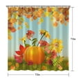 thumbnail image 5 of Maple Leaf Welcome Fall Autumn Pumpkins Shower Curtains,Washable Bathtub Curtains with Hooks Friendly Polyester Fabric Curtains for Bathroom Bathtub Autumn Holiday, 5 of 5