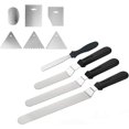 thumbnail image 1 of Juego de paletas de 4 ángulos, cepillos de acero inoxidable, cuchillo para pasteles, 1 of 5
