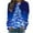 F Blue, variant on Idoravan Womens Christmas Graphic Sweatshirts Women's Christmas Printed Round Neck Long Sleeved Top Loose Fitting Sweater Black S