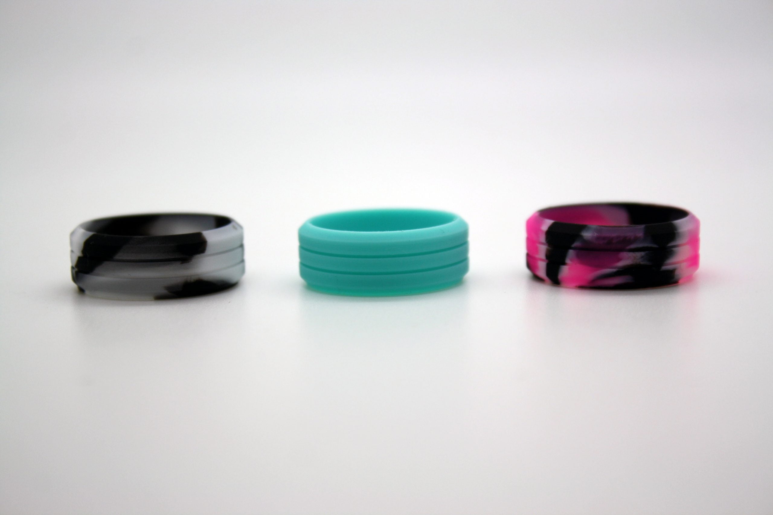 Pink camo silicone sale ring