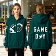 thumbnail image 5 of Football Shirts for Women Rugby Shirt Women Graphic Hoodie Oversized Hoodies for Women Long Sleeve V Neck Tops for Women Cute Hoodies Fall Sweaters for Women Lightweight Hoodies for Women, 5 of 7