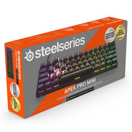 SteelSeries Apex Pro Mini Mechanical Gaming Keyboard – Compact 60