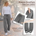 thumbnail image 6 of TEMOFON Sweatpants Women Baggy Lounge Pants Workout Gym Active High Waisted Comfy Joggers for Women Fall Clothes, 6 of 9