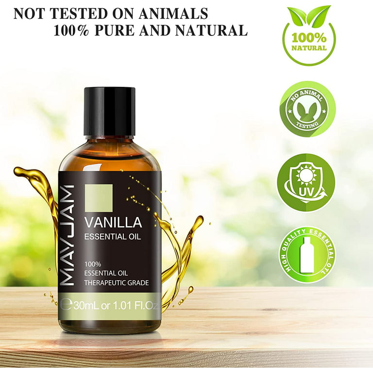 Pure Vanilla Essential Oil for Diffuser - 100% Therapeutic Grade