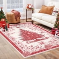 thumbnail image 3 of Christmas Tree Print Non-Slip Door Shiny Area Rugs for Entryway Indoor,Small Washable Kitchen Mats Throw Soft Bathroom Carpet, For Bedroom,Living Room, Laundry, Holiday Home Decoration, 3 of 12