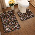 thumbnail image 2 of Yiaed BBQ Party Print Bathroom Mat Set 2 Pieces Mat Anti-Skid Pad Ultra Soft and Absorbent Bathroom Bath Mat Contour Bath Rugs for Toilet Base, 2 of 6