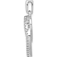 thumbnail image 2 of 14K White Gold Diamond 1/10Ct. Entwined Hearts Pendant Made In India pm4926-010-wa, 2 of 5