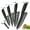 Black, variant on Ceramic Knife Set,Professional Kitchen Knives with Sheaths and One Peeler,Rust Proof Ultra -Sharp 3" 4" 5" 6"Chef Knife Utility Fruit Paring Knife Black Blade
