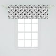 thumbnail image 2 of Ambesonne Moon Window Valance, Flying Swallows Stars, 54" X 18", Black White, 2 of 3
