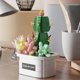 thumbnail image 2 of potted Cactus Set 405 pcs Creative DIY Flower bouquet Plant Collection Building Block toy Plant Home decor Greenhouse model, ideal gift for adults or, 2 of 4