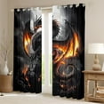thumbnail image 2 of Erosebridal Wildlife Dragon Curtains and Drapes (38Wx54L),Magic Animal 30%-50% Blackout Curtains for Bedroom,Room Decorative, 2 of 5