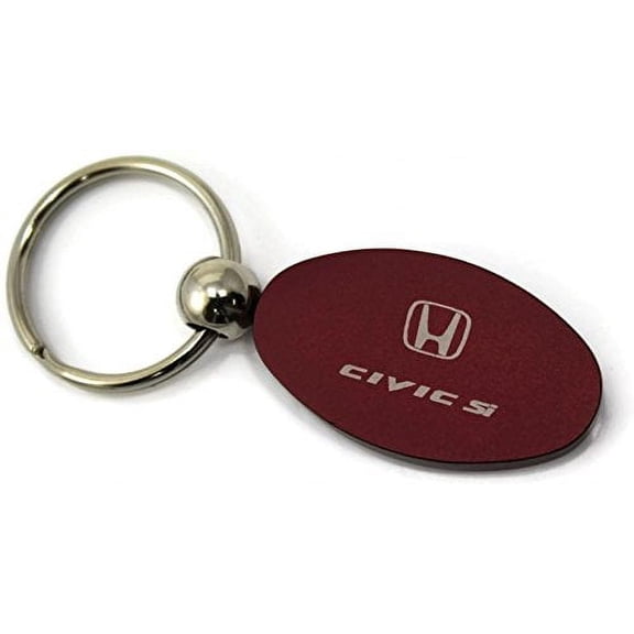 Honda Civic SI Keychain & Keyring - Burgundy Oval