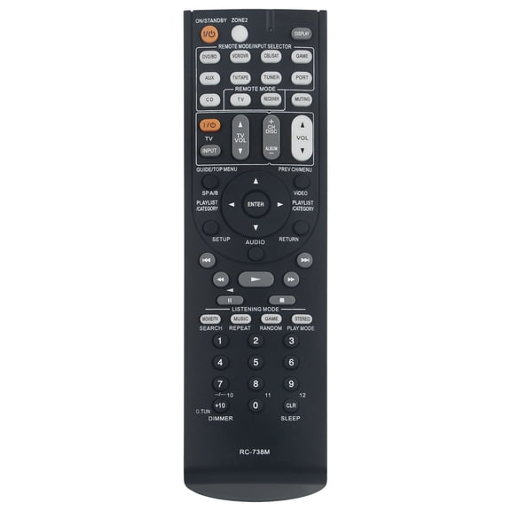 New RC-738M Replace remote control fit for Onkyo AV Receiver S7200 29400095 HT-RC160 HT-S7200 TX-SR607 TX-SR607B TXSR607B