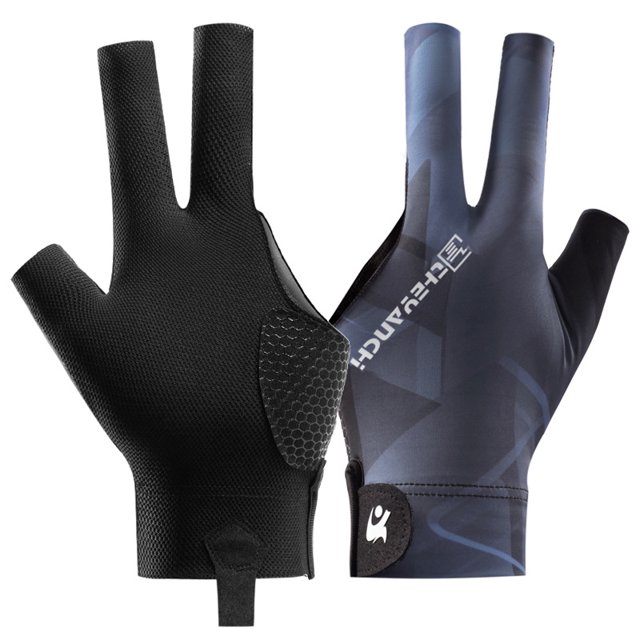 Guantes de billar profesionales D258 ligeros y transpirables de tres dedos, antideslizantes, para billar individual