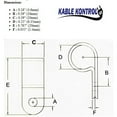 thumbnail image 2 of Kable Kontrol - Nylon Plastic Cable Clamps - 1/4" Diameter - 100 pcs - Natural White, 2 of 5