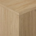 thumbnail image 5 of 32" Scandinavian 2 Door Wood Accent Cabinet - Oak/Black, 5 of 6