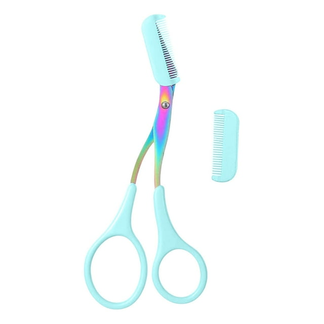 Tijeras recortadoras de cejas, tijeras para cejas con peine, tijeras de precisión para recortar cejas, recortador de cejas (sin incluir las depiladoras de cejas), tijeras para depilación de cejas.