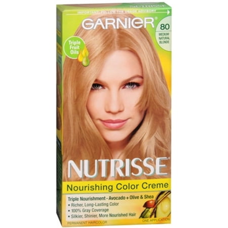 Garnier Nutrisse Haircolor - 80 Butternut (Medium Natural Blonde) 1 Each (Pack of