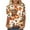 QR1-Multicolor, variant on VKOYWKM 3/4 Sleeve Tops for Women Thanksgiving Shirts Halloween Pumpkin Graphic Fall T Shirts Loose Fit Crew Neck Thanksgiving Gift Tops