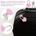 thumbnail image 4 of MasteelfCA 24pcs Small Metal Padlock Heart Shaped Padlock Mini Diary Book Lock with Keys, 4 of 7