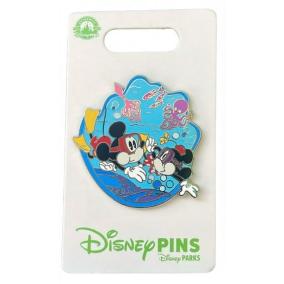 Disney Parks Mickey & Minnie’s Runaway Railway Ocean Scene Pin New With Card